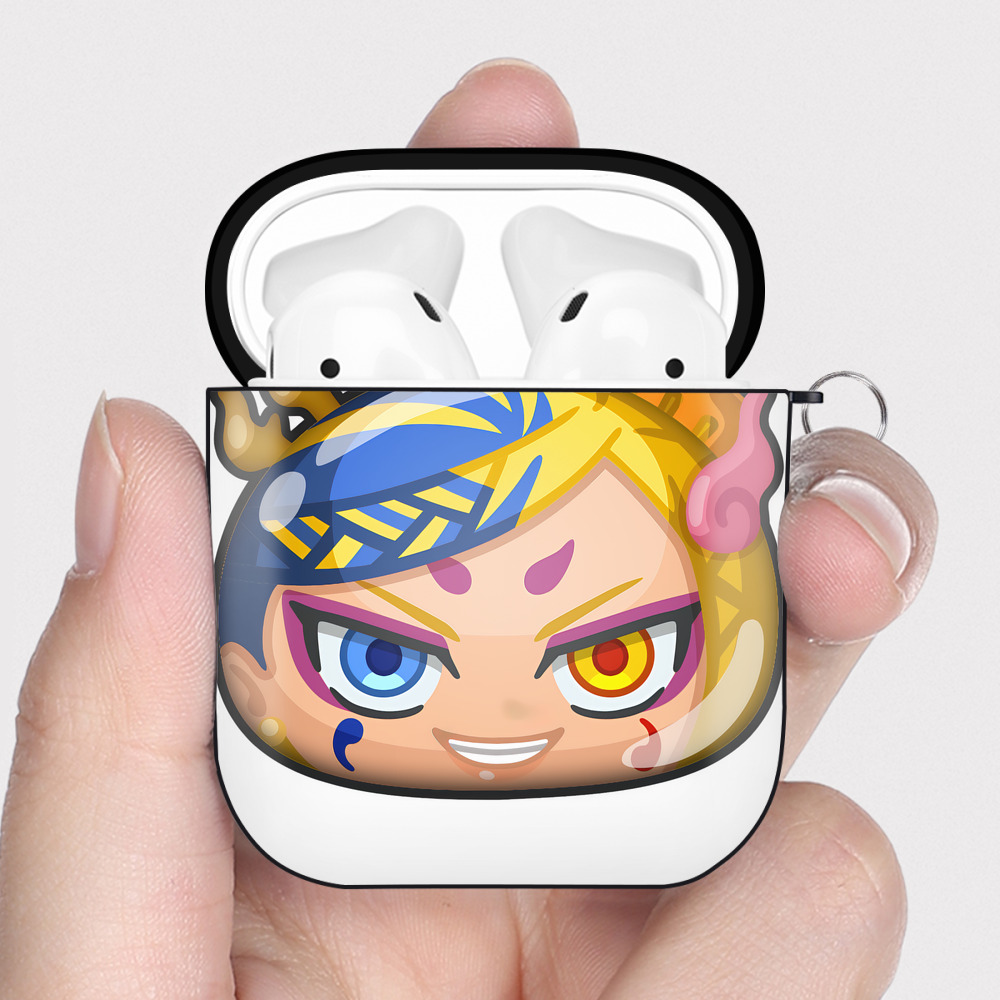 （画像用） 妖怪ウォッチ Yo-kai Watch AirPods 第2世代保護ケース ハードシェル ブラック 耐衝撃・防指紋・カラビナ付き