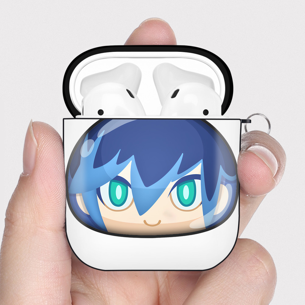 （画像用） 妖怪ウォッチ Yo-kai Watch AirPods 第2世代保護ケース ハードシェル ブラック 耐衝撃・防指紋・カラビナ付き