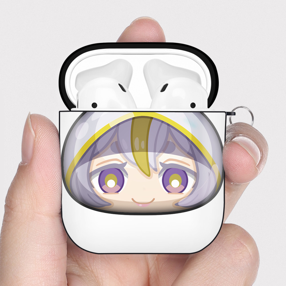 （画像用） 妖怪ウォッチ Yo-kai Watch AirPods 第2世代保護ケース ハードシェル ブラック 耐衝撃・防指紋・カラビナ付き