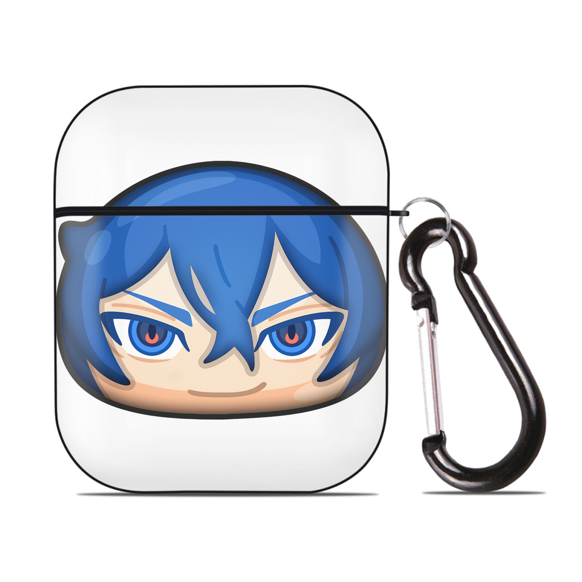 （画像用） 妖怪ウォッチ Yo-kai Watch AirPods 第2世代保護ケース ハードシェル ブラック 耐衝撃・防指紋・カラビナ付き