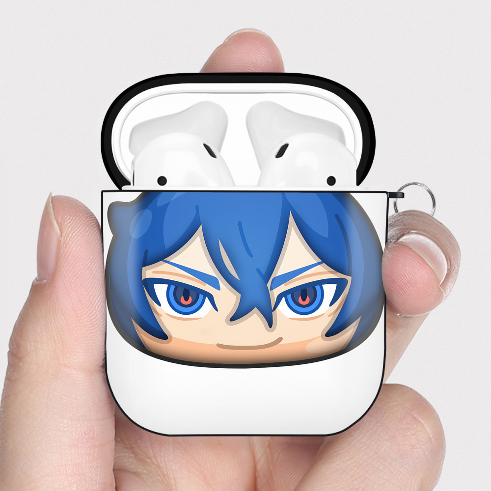（画像用） 妖怪ウォッチ Yo-kai Watch AirPods 第2世代保護ケース ハードシェル ブラック 耐衝撃・防指紋・カラビナ付き