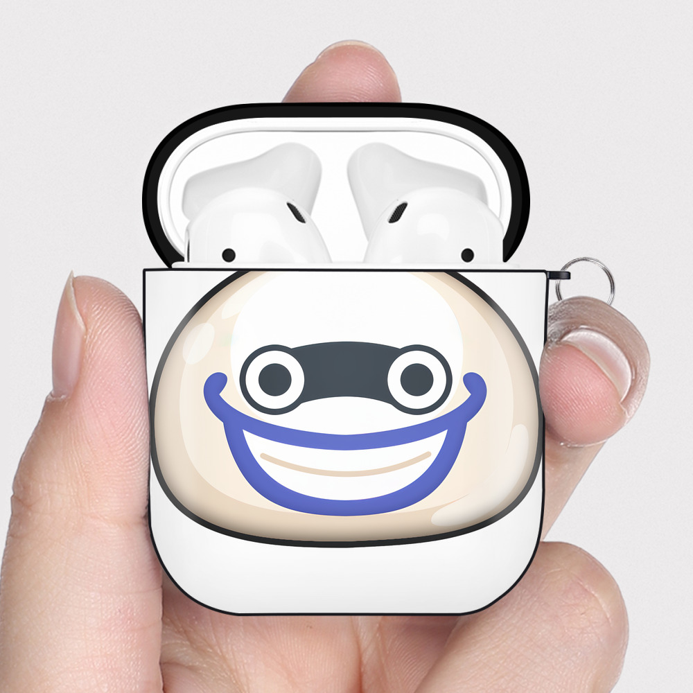 （画像用） 妖怪ウォッチ Yo-kai Watch AirPods 第2世代保護ケース ハードシェル ブラック 耐衝撃・防指紋・カラビナ付き