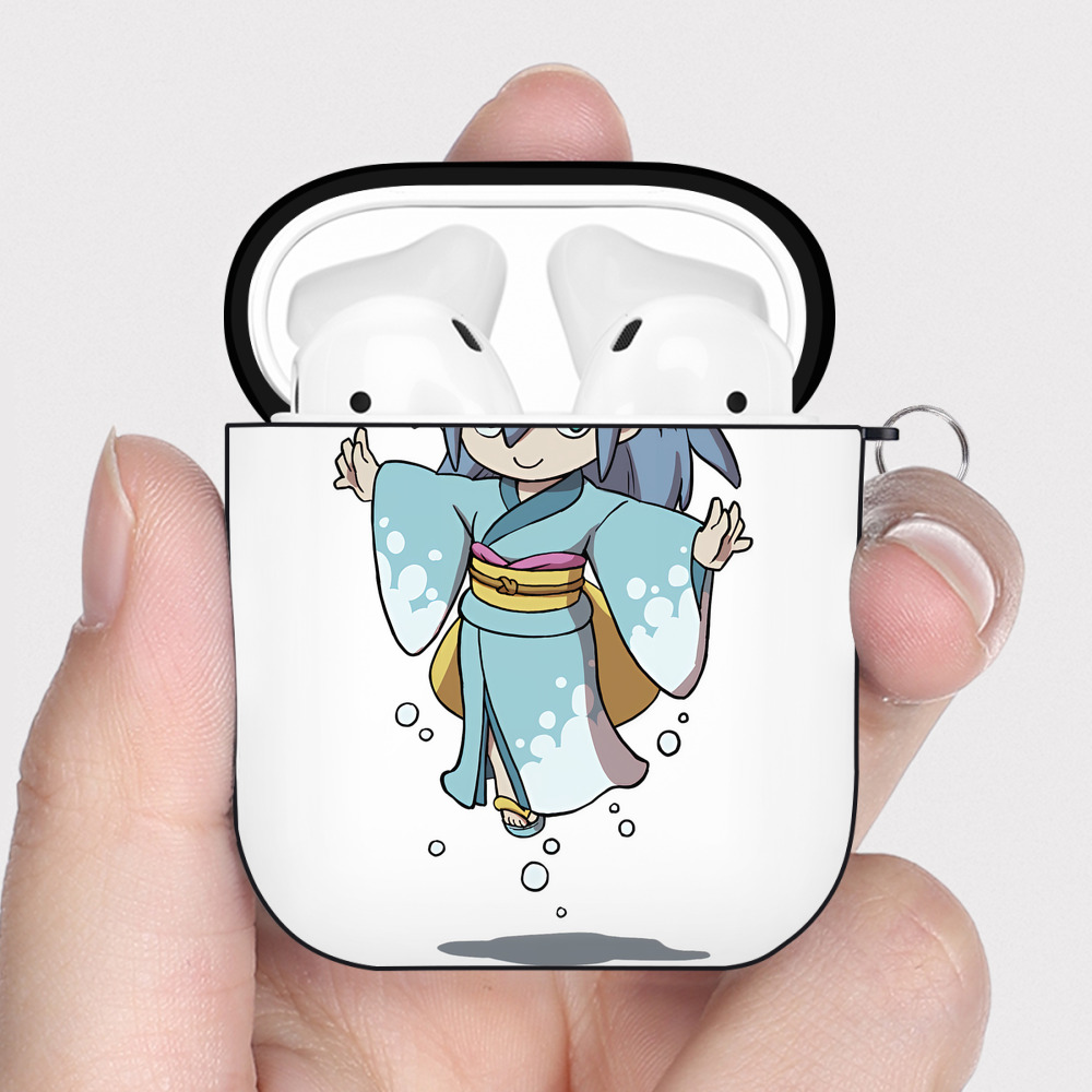 （画像用） 妖怪ウォッチ Yo-kai Watch AirPods 第2世代保護ケース ハードシェル ブラック 耐衝撃・防指紋・カラビナ付き