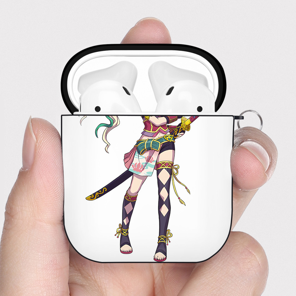 （画像用） 妖怪ウォッチ Yo-kai Watch AirPods 第2世代保護ケース ハードシェル ブラック 耐衝撃・防指紋・カラビナ付き