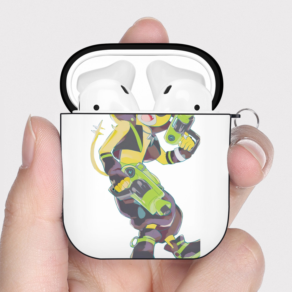 （画像用） 妖怪ウォッチ Yo-kai Watch AirPods 第2世代保護ケース ハードシェル ブラック 耐衝撃・防指紋・カラビナ付き