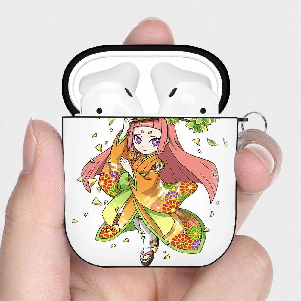 （画像用） 妖怪ウォッチ Yo-kai Watch AirPods 第2世代保護ケース ハードシェル ブラック 耐衝撃・防指紋・カラビナ付き
