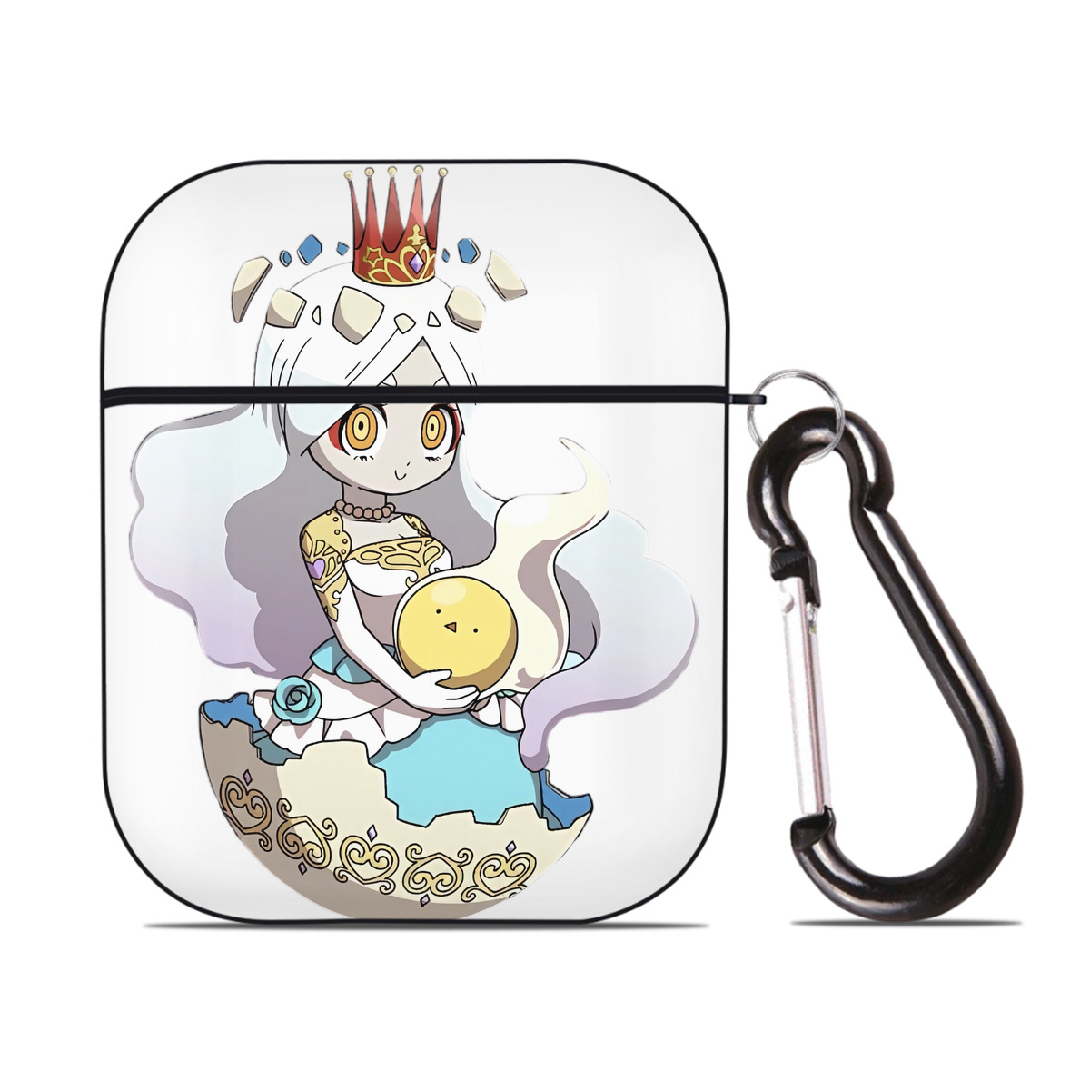 （画像用） 妖怪ウォッチ Yo-kai Watch AirPods 第2世代保護ケース ハードシェル ブラック 耐衝撃・防指紋・カラビナ付き