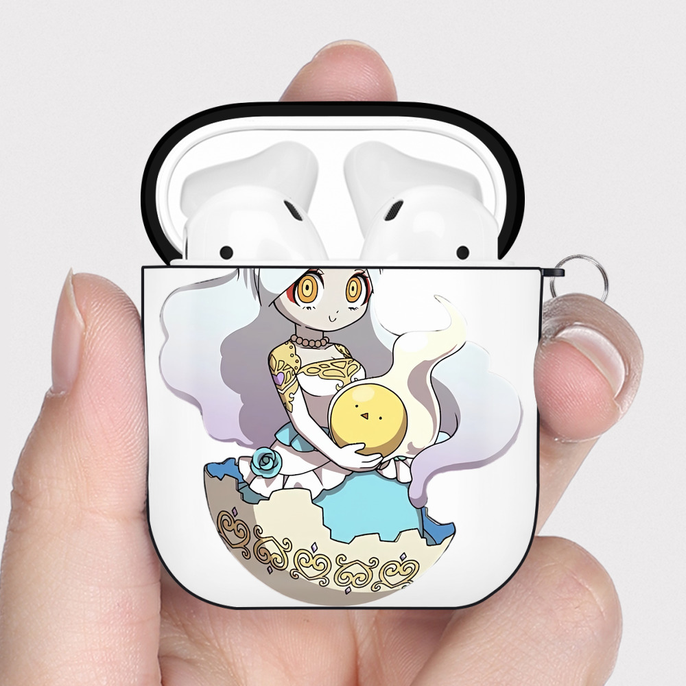 （画像用） 妖怪ウォッチ Yo-kai Watch AirPods 第2世代保護ケース ハードシェル ブラック 耐衝撃・防指紋・カラビナ付き