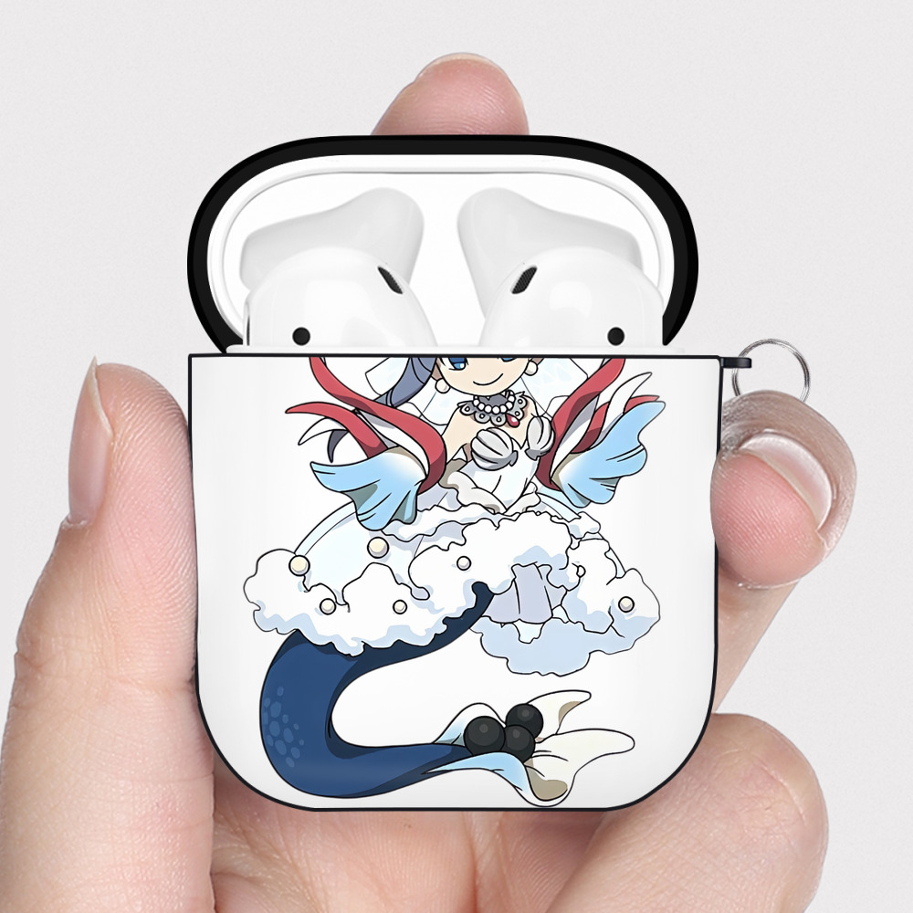 （画像用） 妖怪ウォッチ Yo-kai Watch AirPods 第2世代保護ケース ハードシェル ブラック 耐衝撃・防指紋・カラビナ付き