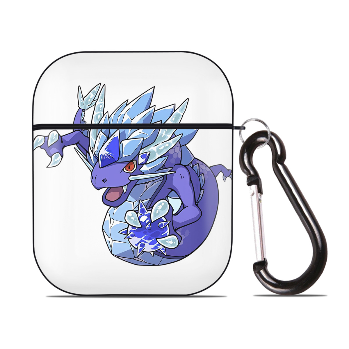 （画像用） 妖怪ウォッチ Yo-kai Watch AirPods 第2世代保護ケース ハードシェル ブラック 耐衝撃・防指紋・カラビナ付き