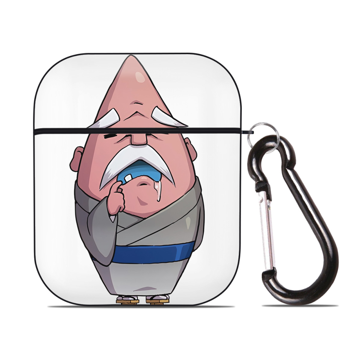 （画像用） 妖怪ウォッチ Yo-kai Watch AirPods 第2世代保護ケース ハードシェル ブラック 耐衝撃・防指紋・カラビナ付き