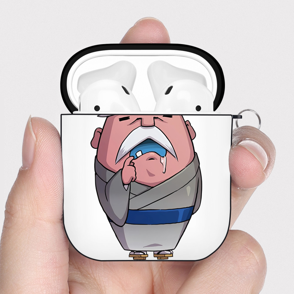 （画像用） 妖怪ウォッチ Yo-kai Watch AirPods 第2世代保護ケース ハードシェル ブラック 耐衝撃・防指紋・カラビナ付き