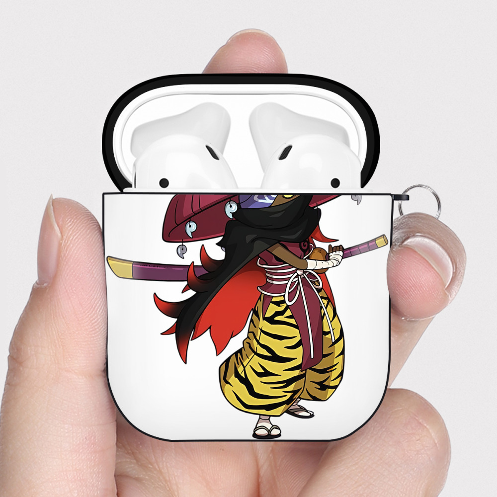 （画像用） 妖怪ウォッチ Yo-kai Watch AirPods 第2世代保護ケース ハードシェル ブラック 耐衝撃・防指紋・カラビナ付き