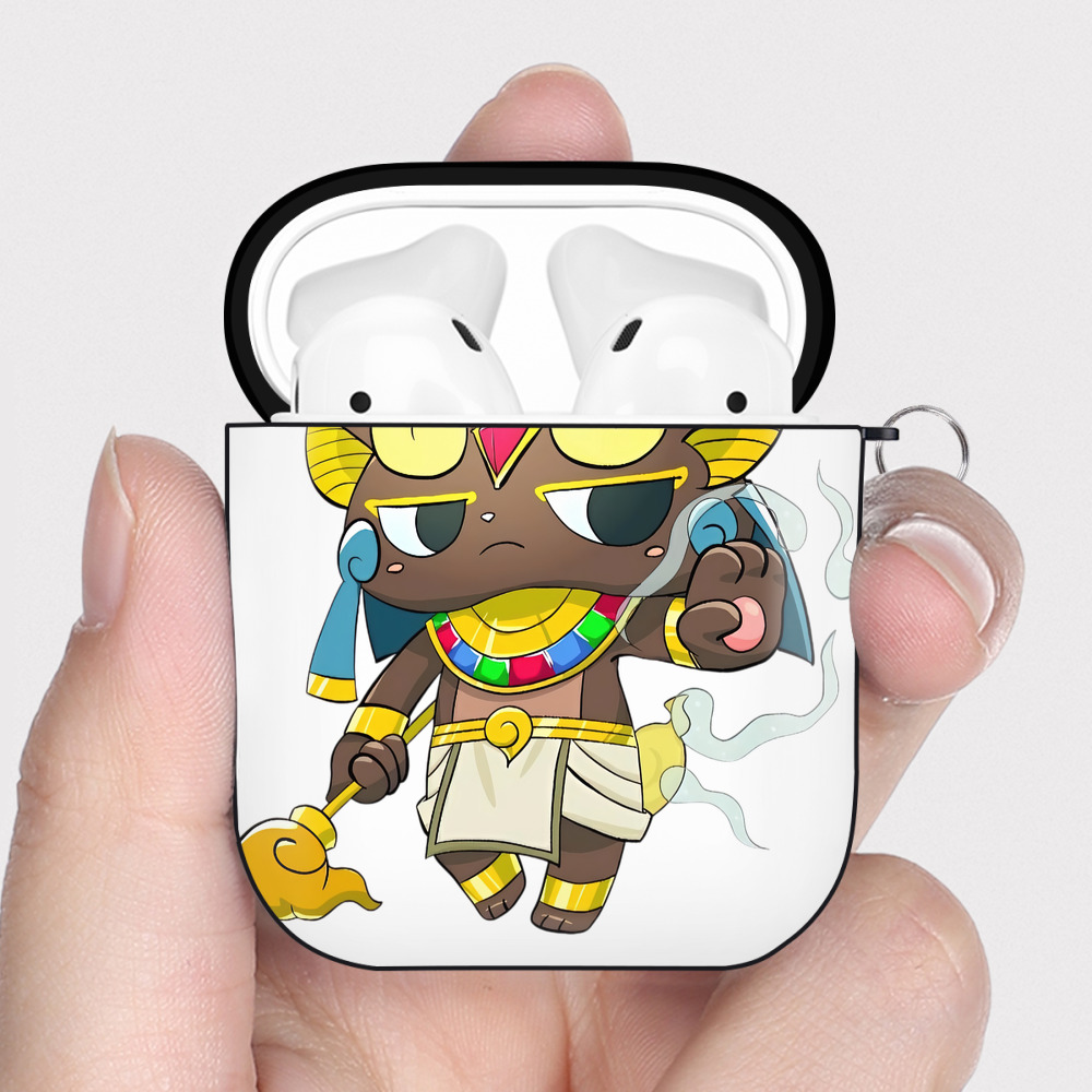 （画像用） 妖怪ウォッチ Yo-kai Watch AirPods 第2世代保護ケース ハードシェル ブラック 耐衝撃・防指紋・カラビナ付き