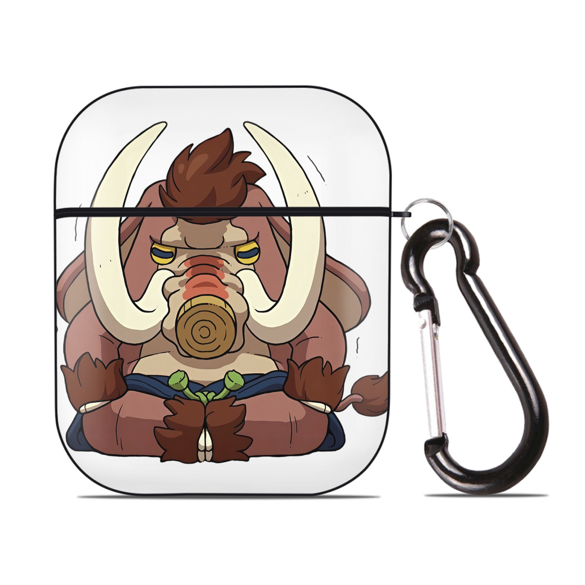 （画像用） 妖怪ウォッチ Yo-kai Watch AirPods 第2世代保護ケース ハードシェル ブラック 耐衝撃・防指紋・カラビナ付き