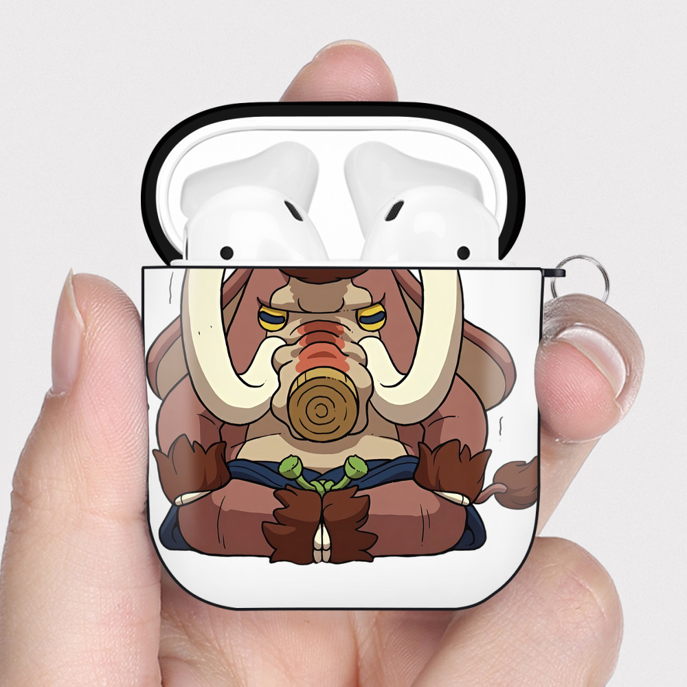 （画像用） 妖怪ウォッチ Yo-kai Watch AirPods 第2世代保護ケース ハードシェル ブラック 耐衝撃・防指紋・カラビナ付き