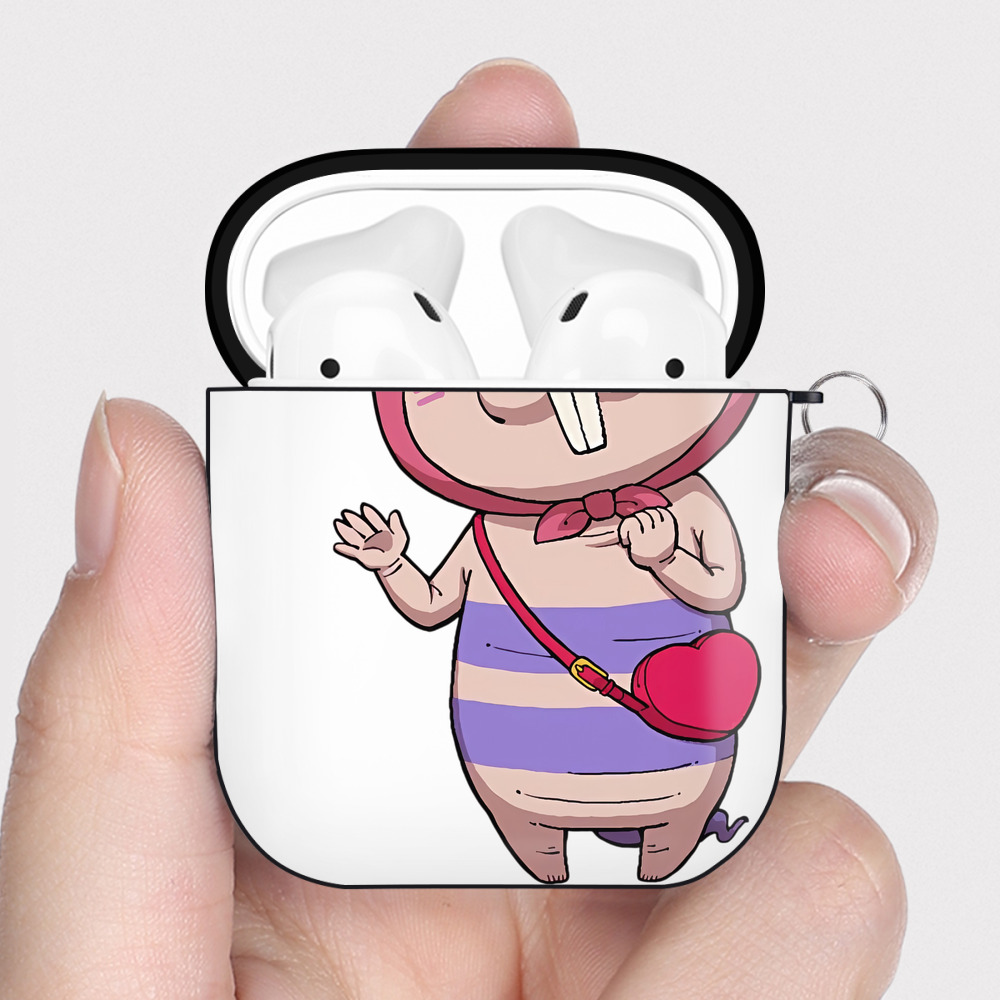（画像用） 妖怪ウォッチ Yo-kai Watch AirPods 第2世代保護ケース ハードシェル ブラック 耐衝撃・防指紋・カラビナ付き