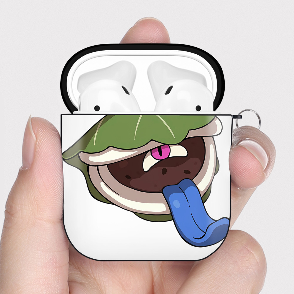 （画像用） 妖怪ウォッチ Yo-kai Watch AirPods 第2世代保護ケース ハードシェル ブラック 耐衝撃・防指紋・カラビナ付き