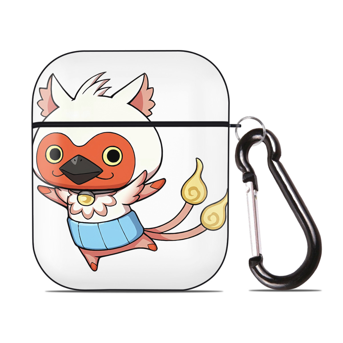 （画像用） 妖怪ウォッチ Yo-kai Watch AirPods 第2世代保護ケース ハードシェル ブラック 耐衝撃・防指紋・カラビナ付き