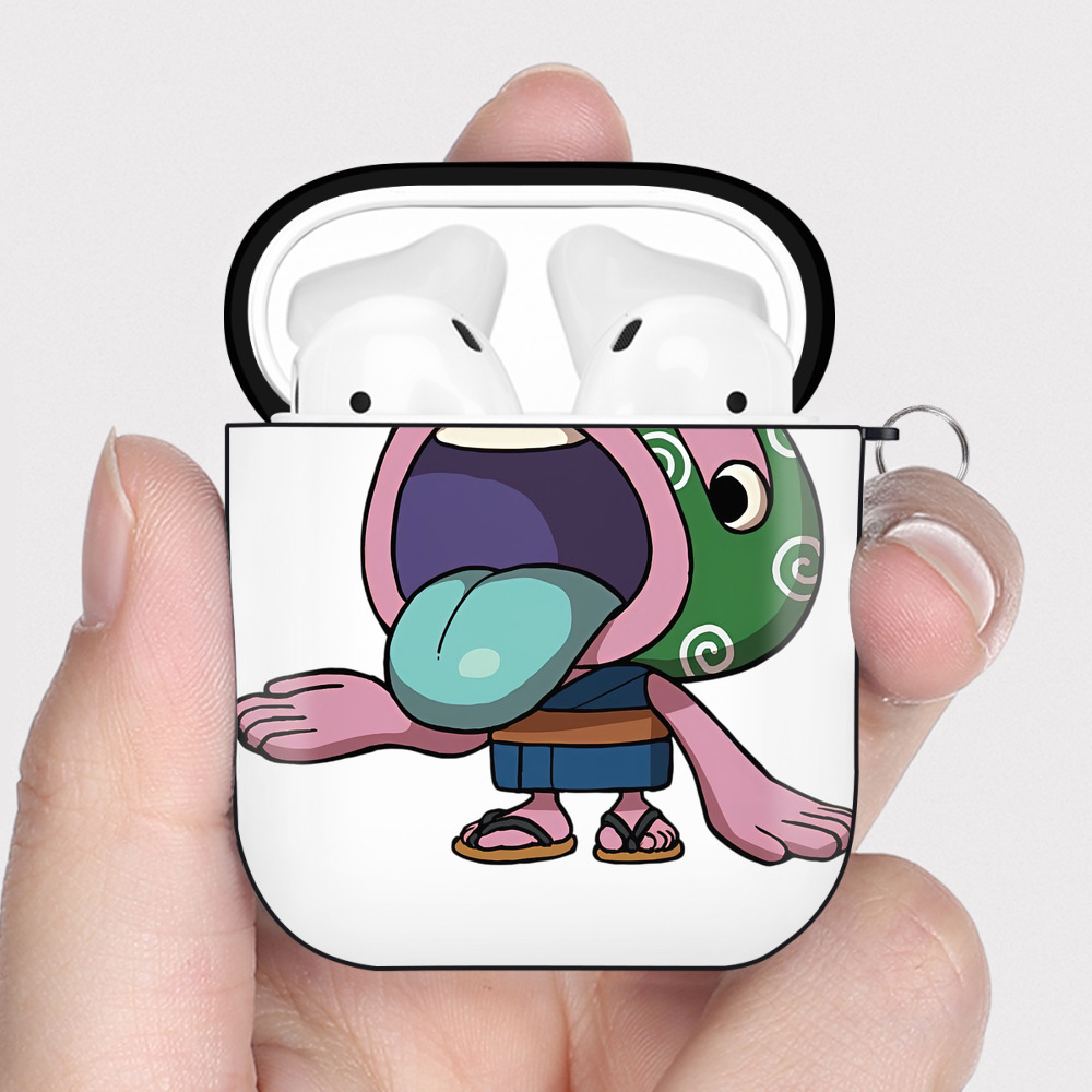 （画像用） 妖怪ウォッチ Yo-kai Watch AirPods 第2世代保護ケース ハードシェル ブラック 耐衝撃・防指紋・カラビナ付き