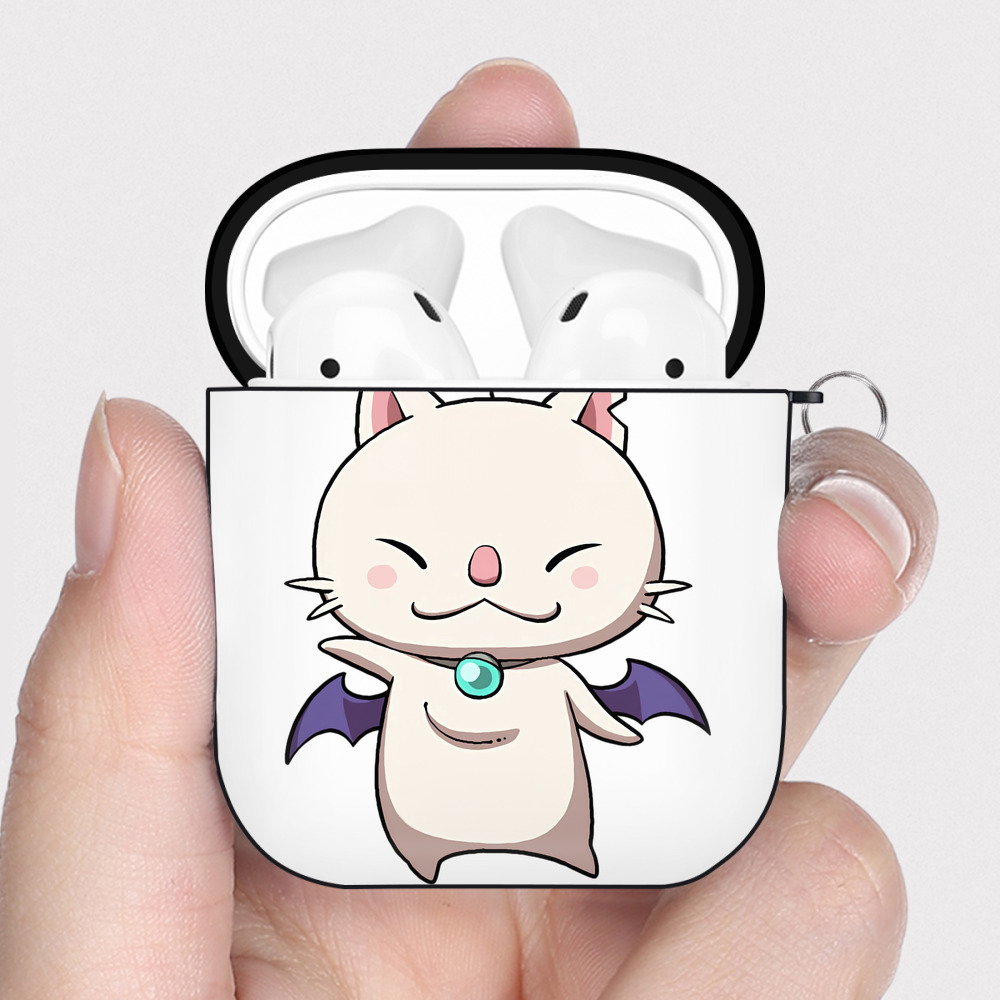 （画像用） 妖怪ウォッチ Yo-kai Watch AirPods 第2世代保護ケース ハードシェル ブラック 耐衝撃・防指紋・カラビナ付き