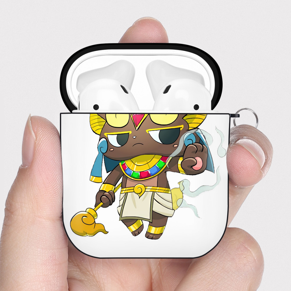 （画像用） 妖怪ウォッチ Yo-kai Watch AirPods 第2世代保護ケース ハードシェル ブラック 耐衝撃・防指紋・カラビナ付き