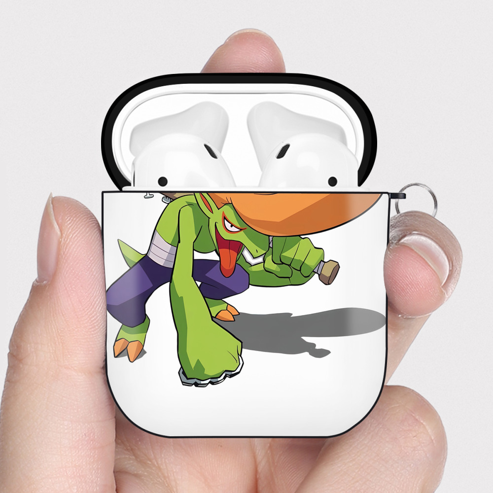（画像用） 妖怪ウォッチ Yo-kai Watch AirPods 第2世代保護ケース ハードシェル ブラック 耐衝撃・防指紋・カラビナ付き