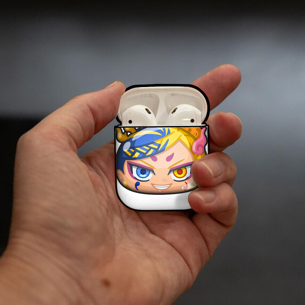 妖怪ウォッチ Yo-kai Watch AirPods 第2世代保護ケース ハードシェル ブラック 耐衝撃・防指紋・カラビナ付き