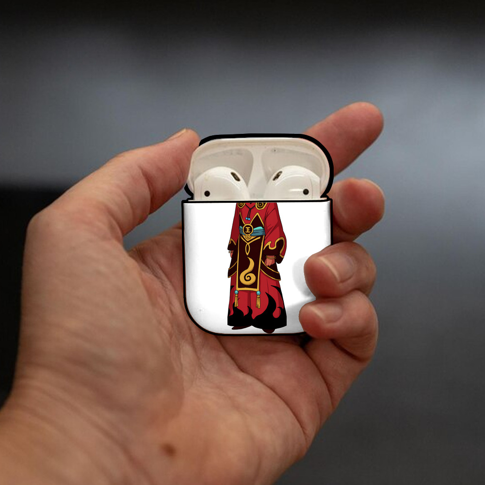 妖怪ウォッチ Yo-kai Watch AirPods 第2世代保護ケース ハードシェル ブラック 耐衝撃・防指紋・カラビナ付き