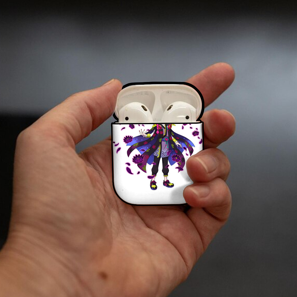 妖怪ウォッチ Yo-kai Watch AirPods 第2世代保護ケース ハードシェル ブラック 耐衝撃・防指紋・カラビナ付き