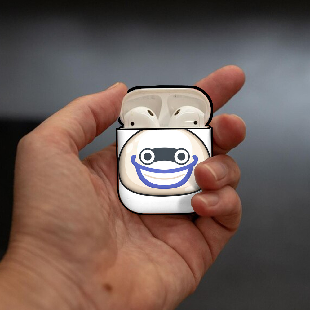 妖怪ウォッチ Yo-kai Watch AirPods 第2世代保護ケース ハードシェル ブラック 耐衝撃・防指紋・カラビナ付き