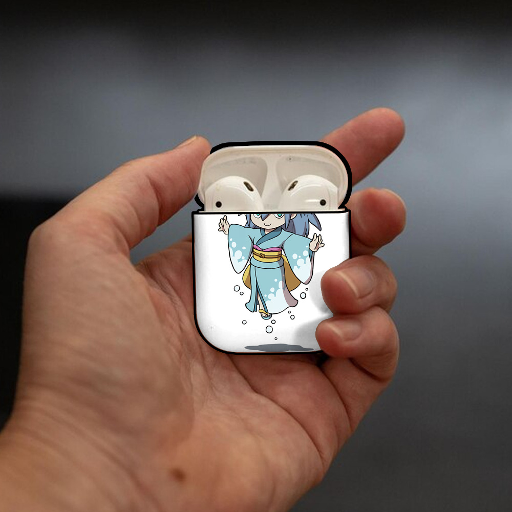 妖怪ウォッチ Yo-kai Watch AirPods 第2世代保護ケース ハードシェル ブラック 耐衝撃・防指紋・カラビナ付き