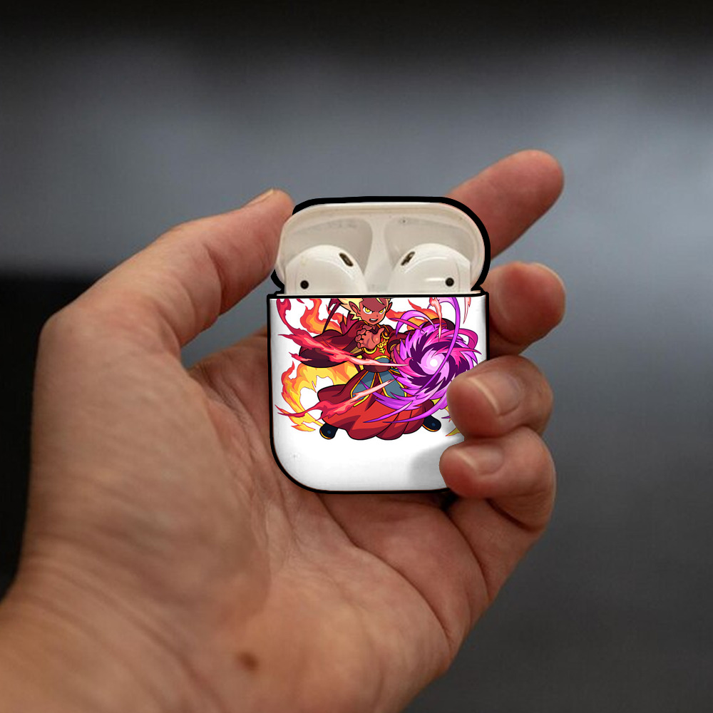 妖怪ウォッチ Yo-kai Watch AirPods 第2世代保護ケース ハードシェル ブラック 耐衝撃・防指紋・カラビナ付き