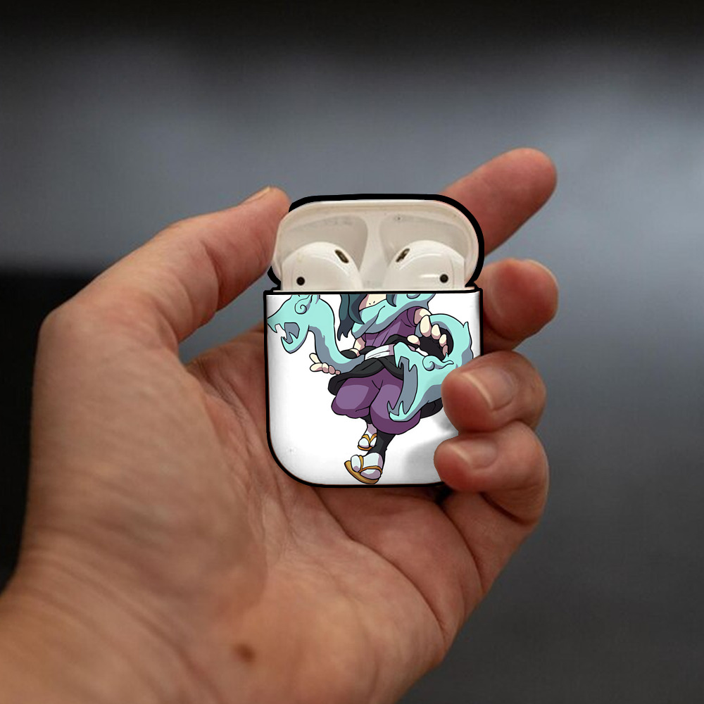 妖怪ウォッチ Yo-kai Watch AirPods 第2世代保護ケース ハードシェル ブラック 耐衝撃・防指紋・カラビナ付き