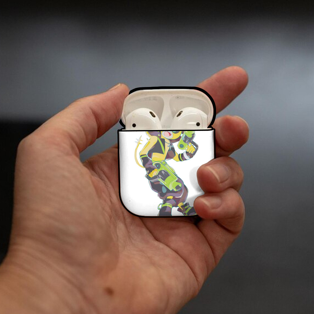 妖怪ウォッチ Yo-kai Watch AirPods 第2世代保護ケース ハードシェル ブラック 耐衝撃・防指紋・カラビナ付き