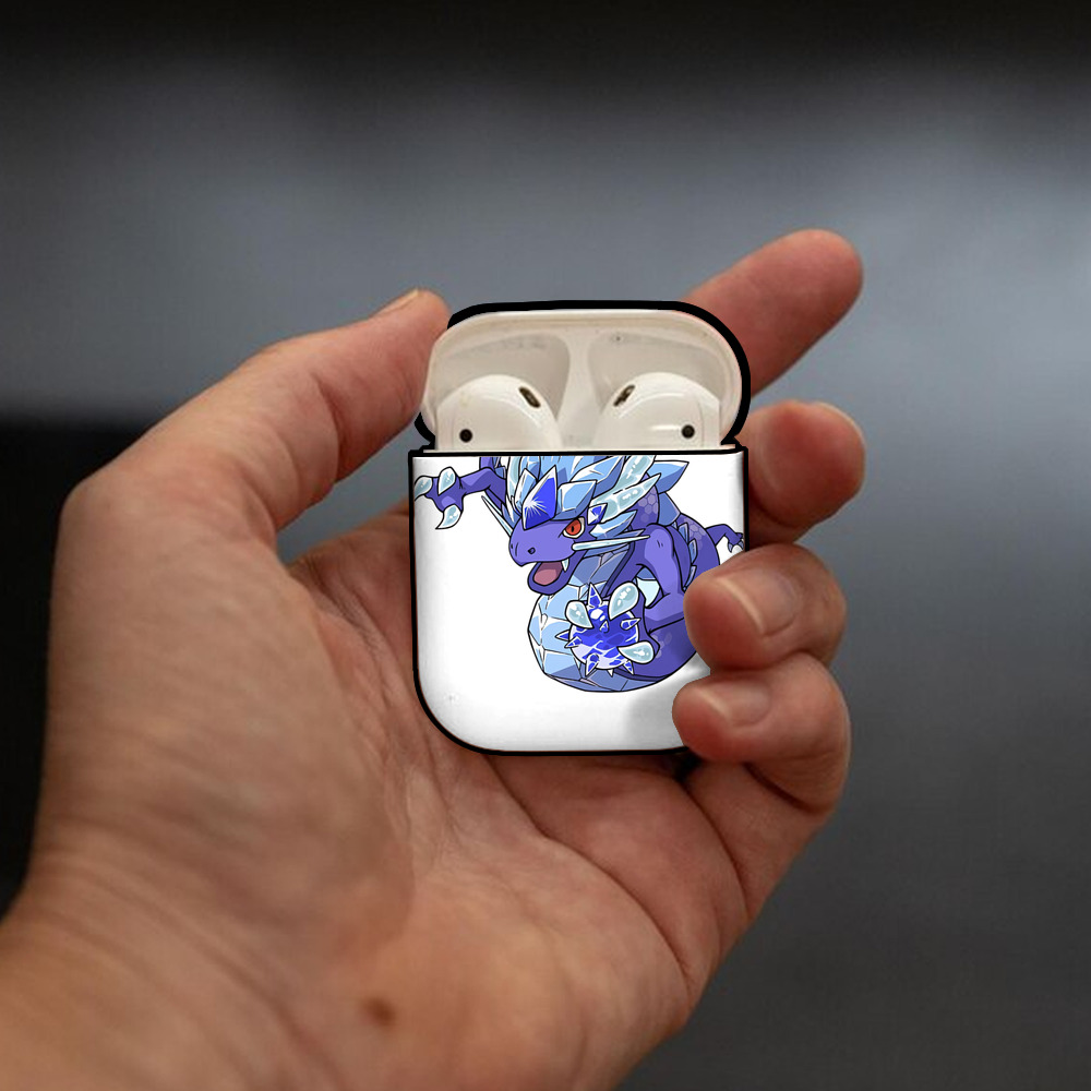 妖怪ウォッチ Yo-kai Watch AirPods 第2世代保護ケース ハードシェル ブラック 耐衝撃・防指紋・カラビナ付き