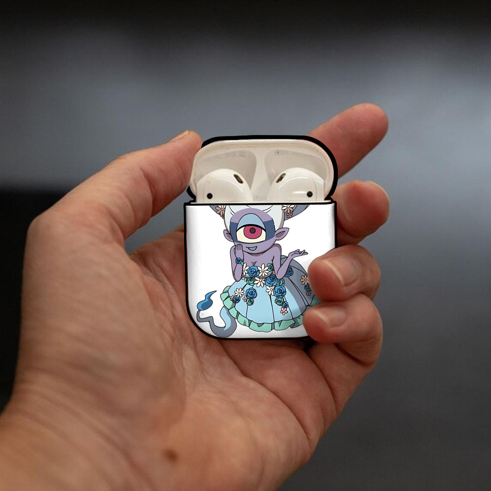 妖怪ウォッチ Yo-kai Watch AirPods 第2世代保護ケース ハードシェル ブラック 耐衝撃・防指紋・カラビナ付き