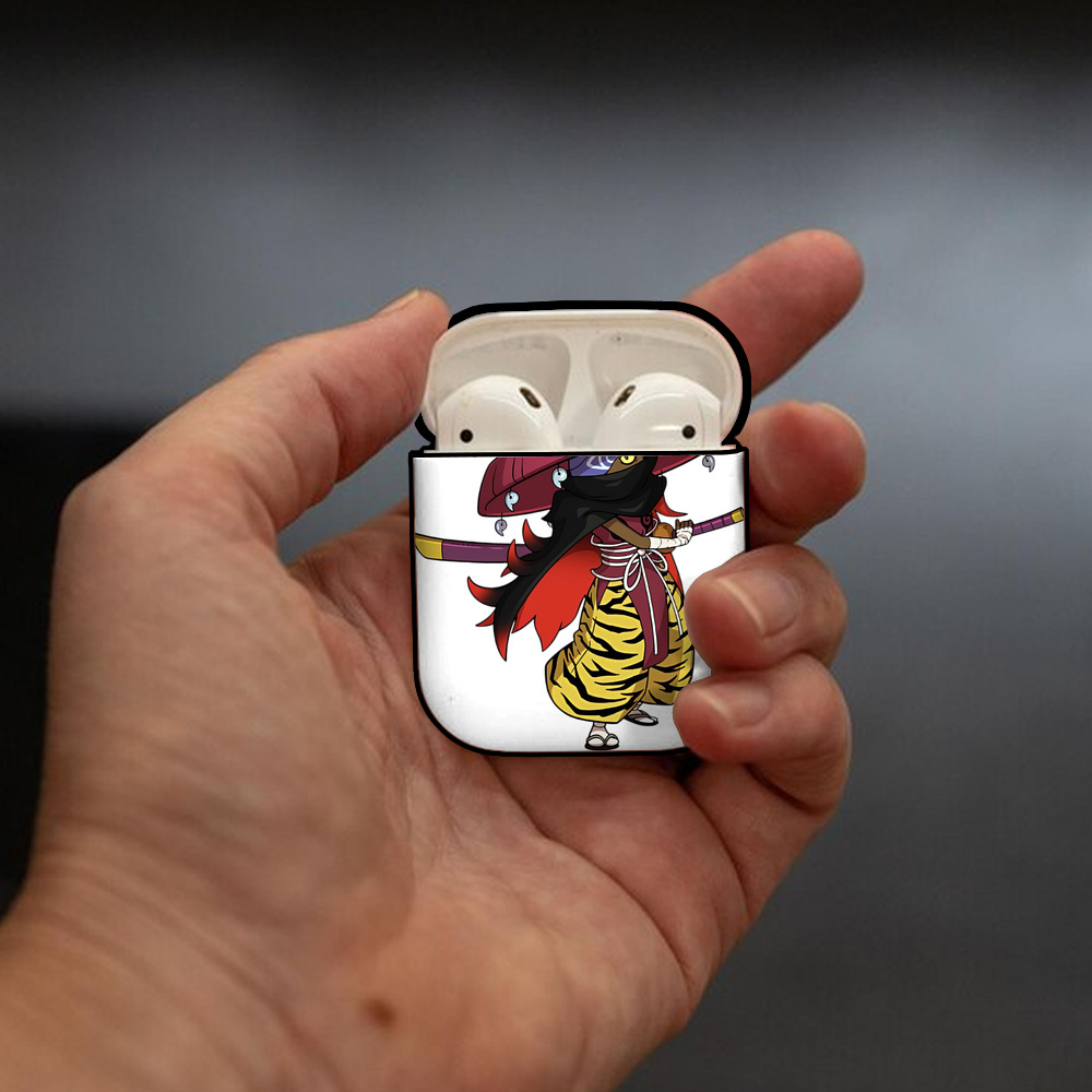 妖怪ウォッチ Yo-kai Watch AirPods 第2世代保護ケース ハードシェル ブラック 耐衝撃・防指紋・カラビナ付き