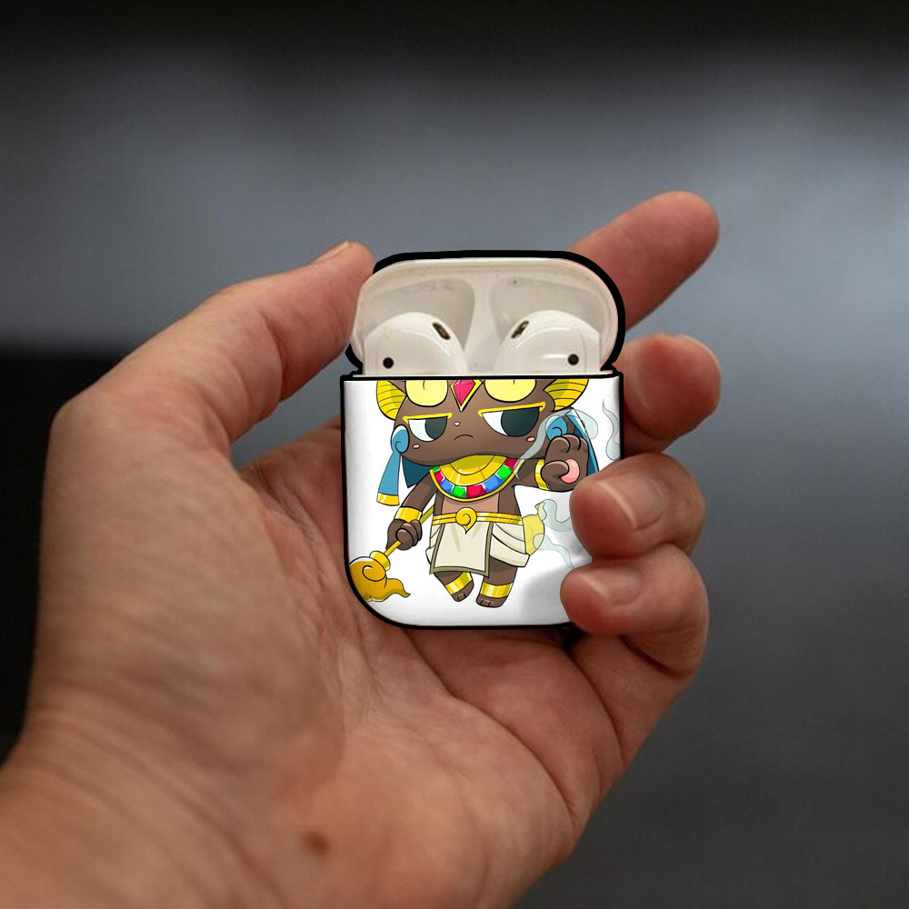妖怪ウォッチ Yo-kai Watch AirPods 第2世代保護ケース ハードシェル ブラック 耐衝撃・防指紋・カラビナ付き