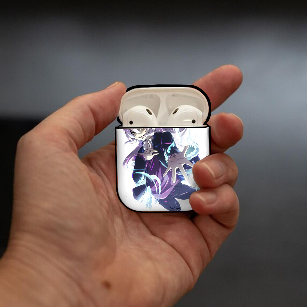 妖怪ウォッチ Yo-kai Watch AirPods 第2世代保護ケース ハードシェル ブラック 耐衝撃・防指紋・カラビナ付き