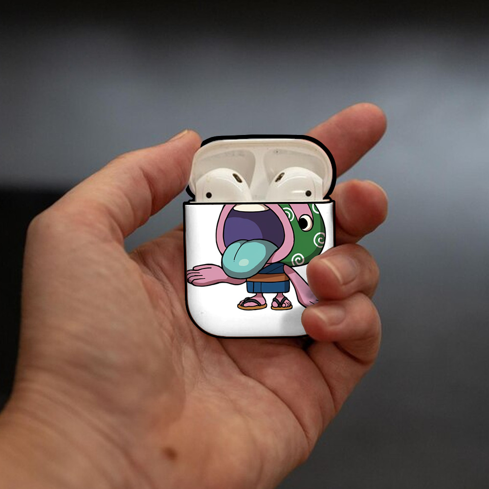 妖怪ウォッチ Yo-kai Watch AirPods 第2世代保護ケース ハードシェル ブラック 耐衝撃・防指紋・カラビナ付き