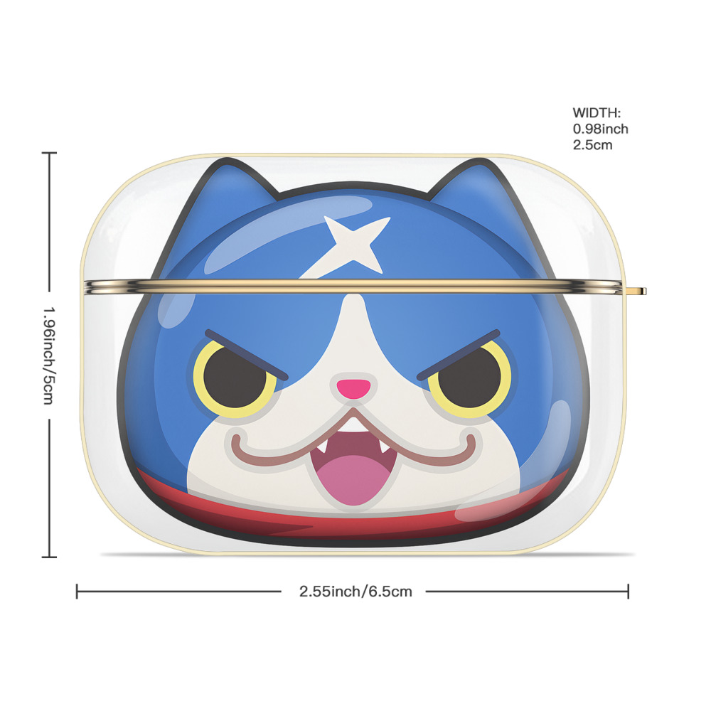 妖怪ウォッチ Yo-kai Watch 【AirPods Pro用】ハードシェル保護ケース｜耐衝撃・防指紋・カラビナ付き商品仕様