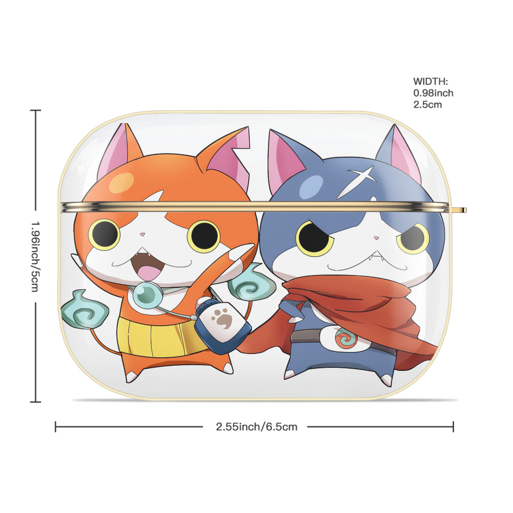 妖怪ウォッチ Yo-kai Watch 【AirPods Pro用】ハードシェル保護ケース｜耐衝撃・防指紋・カラビナ付き商品仕様
