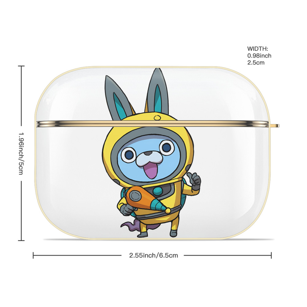 妖怪ウォッチ Yo-kai Watch 【AirPods Pro用】ハードシェル保護ケース｜耐衝撃・防指紋・カラビナ付き商品仕様