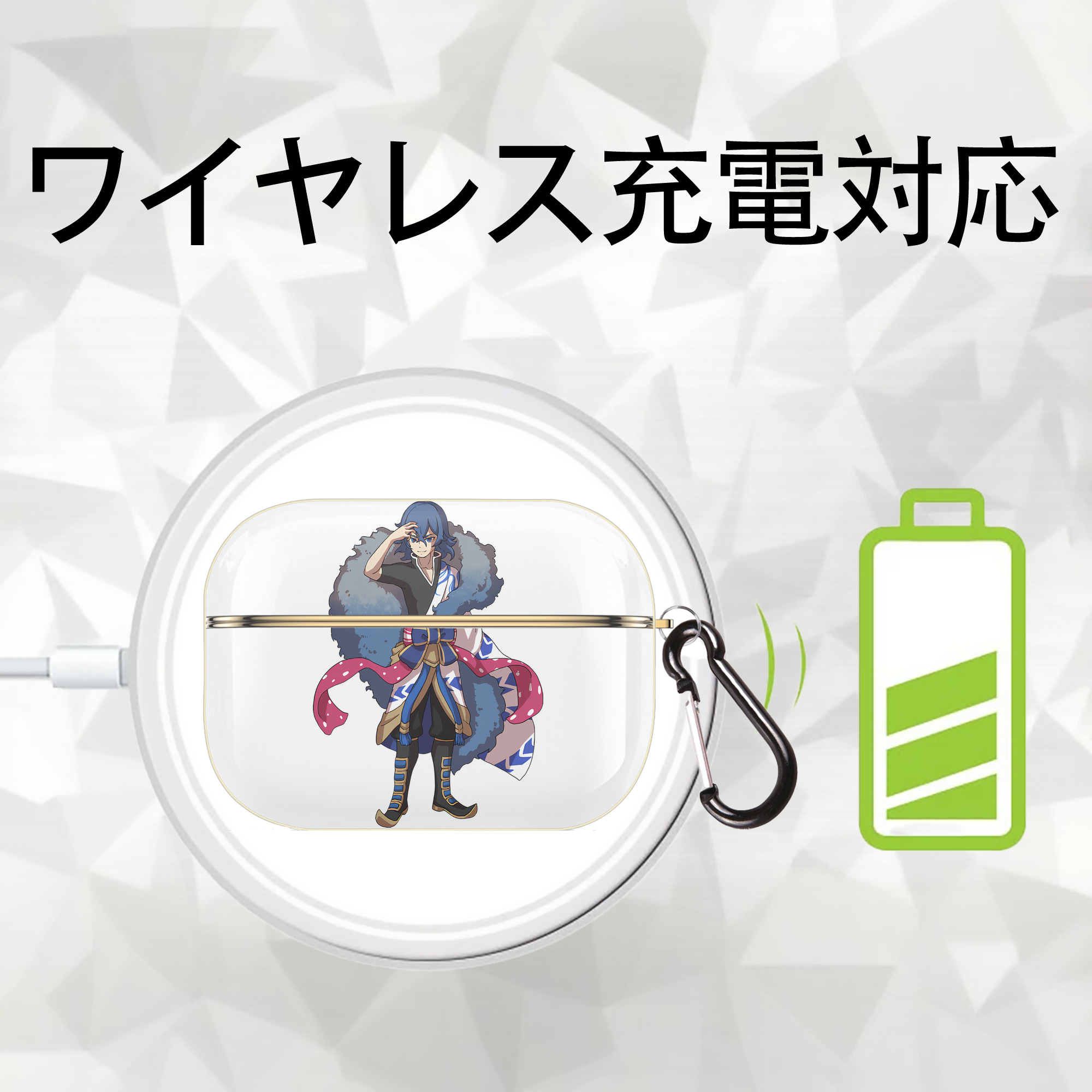 妖怪ウォッチ Yo-kai Watch 【AirPods Pro用】ハードシェル保護ケース｜耐衝撃・防指紋・カラビナ付き商品仕様
