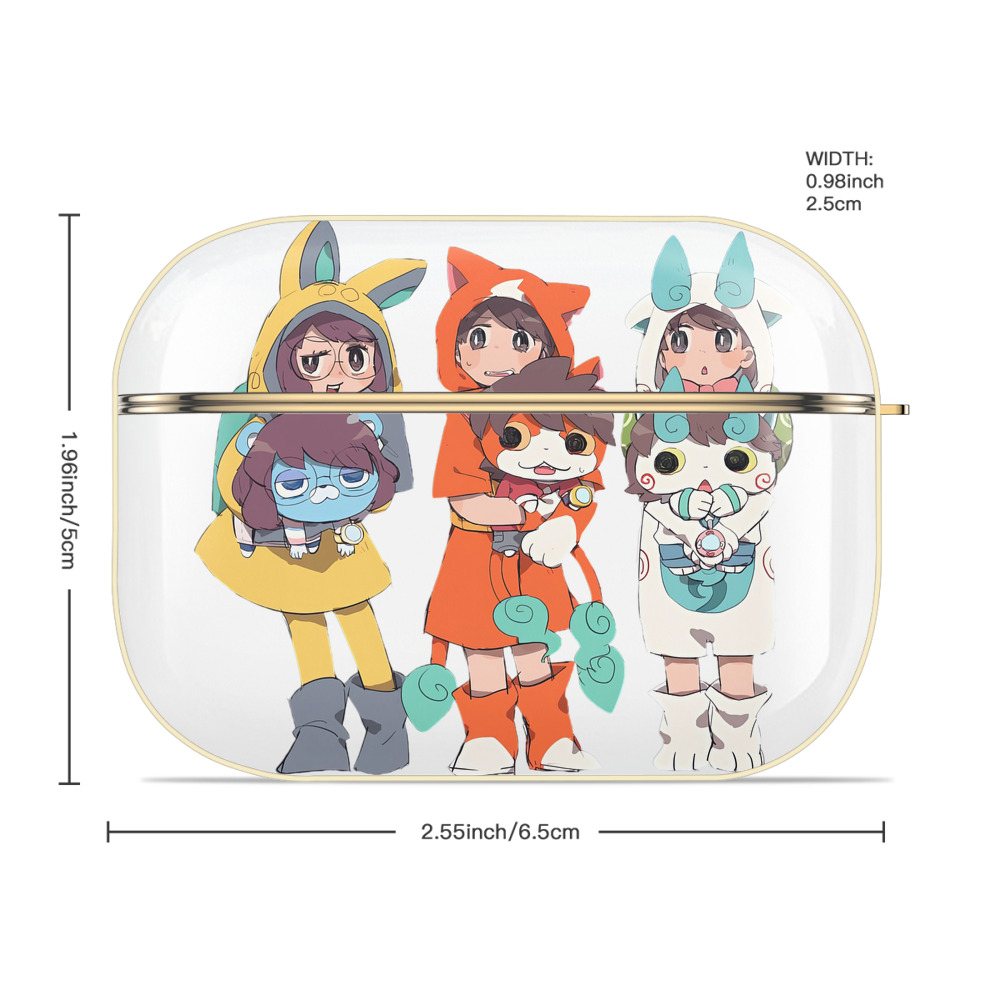 妖怪ウォッチ Yo-kai Watch 【AirPods Pro用】ハードシェル保護ケース｜耐衝撃・防指紋・カラビナ付き商品仕様