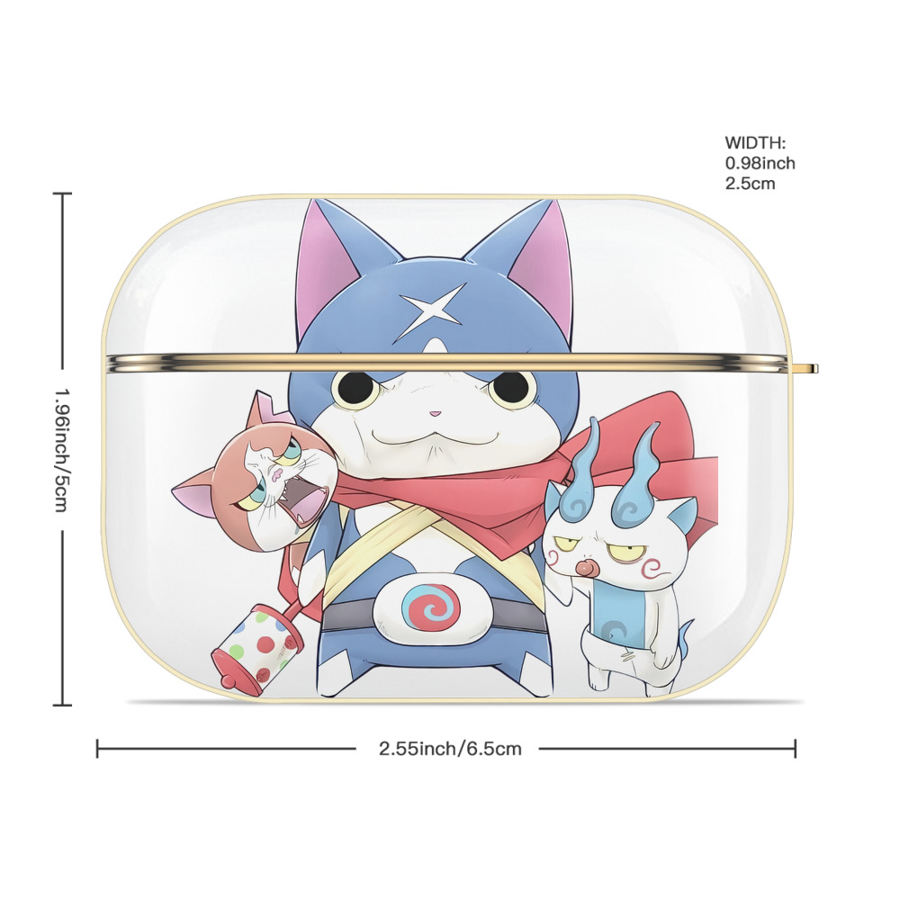 妖怪ウォッチ Yo-kai Watch 【AirPods Pro用】ハードシェル保護ケース｜耐衝撃・防指紋・カラビナ付き商品仕様