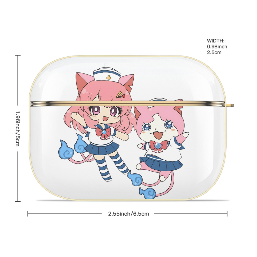 妖怪ウォッチ Yo-kai Watch 【AirPods Pro用】ハードシェル保護ケース｜耐衝撃・防指紋・カラビナ付き商品仕様