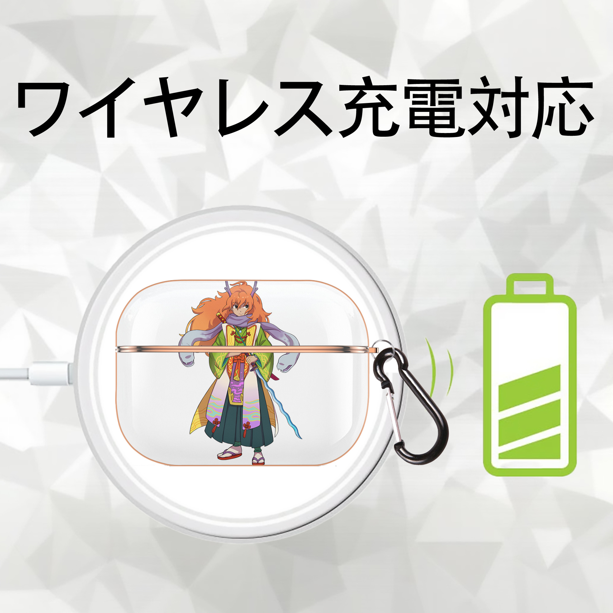 妖怪ウォッチ Yo-kai Watch 【AirPods Pro用】ハードシェル保護ケース｜耐衝撃・防指紋・カラビナ付き商品仕様