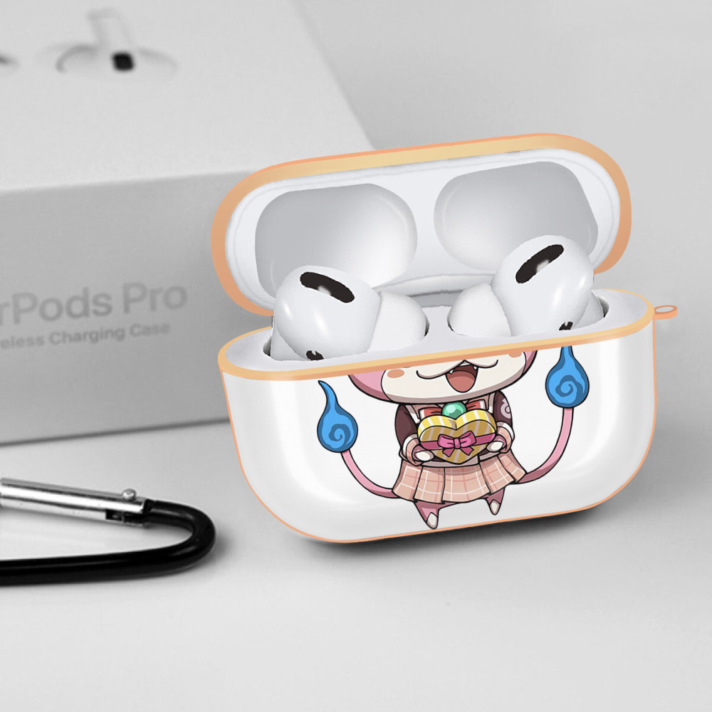 妖怪ウォッチ Yo-kai Watch 【AirPods Pro用】ハードシェル保護ケース｜耐衝撃・防指紋・カラビナ付き商品仕様
